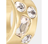 Karl Lagerfeld Paris Small Crystal Hoop Earrings, 0.53"