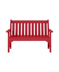 WestinTrends Outdoor 2-Person All-Weather Hdpe Front Porch Garden Bench