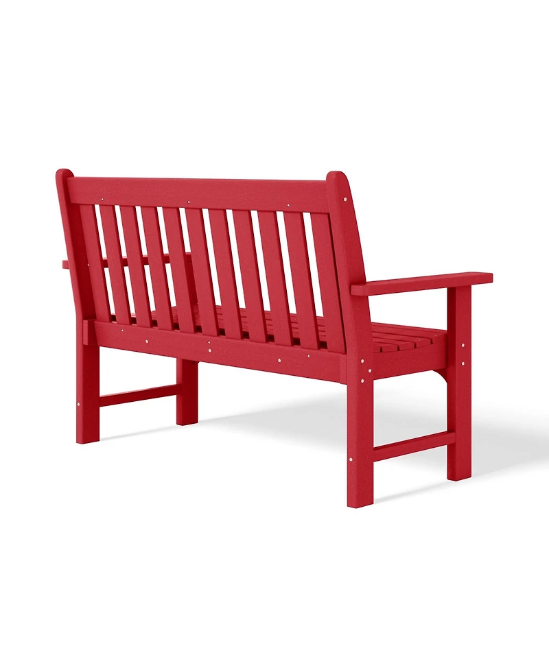 WestinTrends Outdoor 2-Person All-Weather Hdpe Front Porch Garden Bench