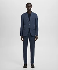 Mango Men's Stretch Fabric Super Slim-Fit Suit Trousers