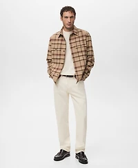 Mango Men's Pockets Check Overshirt