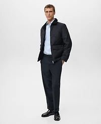 Mango Men's Quilted Water Repellent Jacket