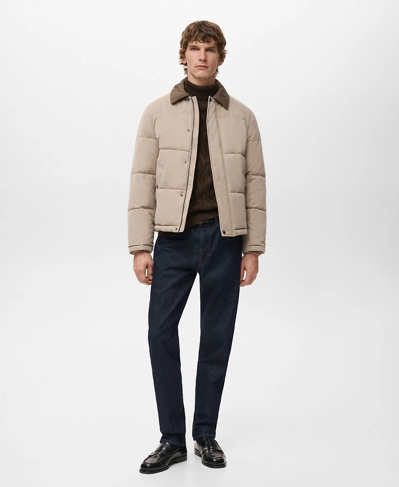 Mango Men's Short Water-Repellent Puffer Jacket