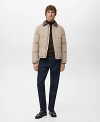 Mango Men's Short Water-Repellent Puffer Jacket