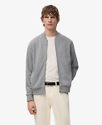 Mango Men's Bomber Zip Hoodie