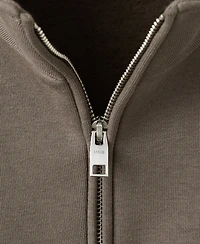 Mango Men's Regular-Fit Cotton Zipper Sweatshirt