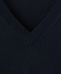 Mango Men's Merino Wool V-Neck Sweater