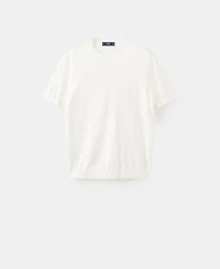Mango Men's Cotton Fine-Knit T-Shirt