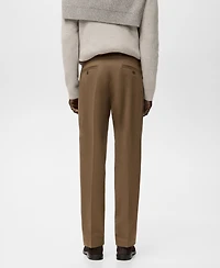 Mango Men's Regular-Fit Cotton Pants
