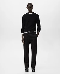 Mango Men's Regular-Fit Cotton Pants