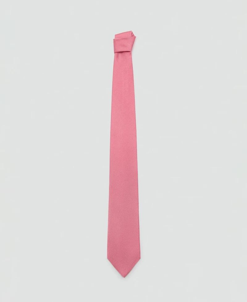 Mango Men's Plain Silk Tie