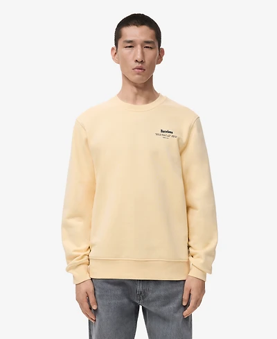 Mango Men's Text Print Regular-Fit Sweatshirt