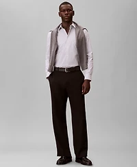 Calvin Klein Men's Stripe Tech Slim-Fit Button-Down Shirt