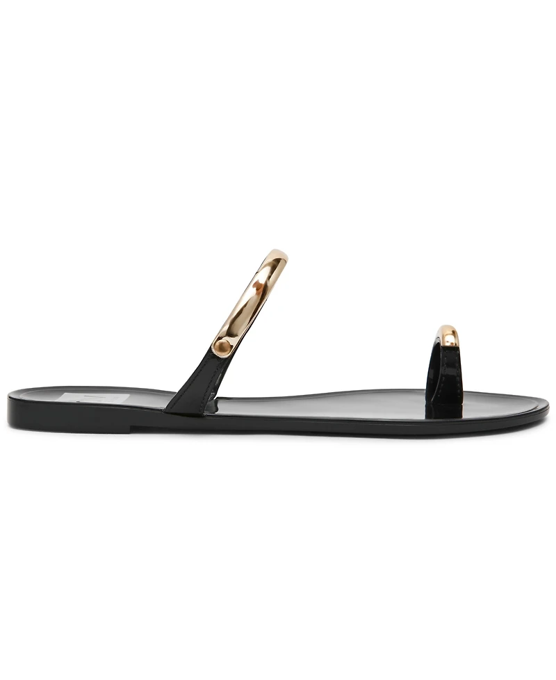 Dv Dolce Vita Women's Ivonna Embellished Toe Ring Jelly Flat Sandals