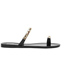 Dv Dolce Vita Women's Ivonna Embellished Toe Ring Jelly Flat Sandals