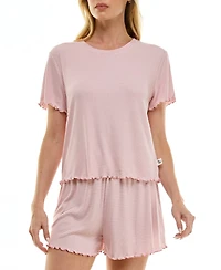 Sincerely Jules Women's Striped Top & Shorts, 2-Piece Set