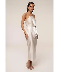 Jluxlabel Women's Reception Pleated Midi Skirt