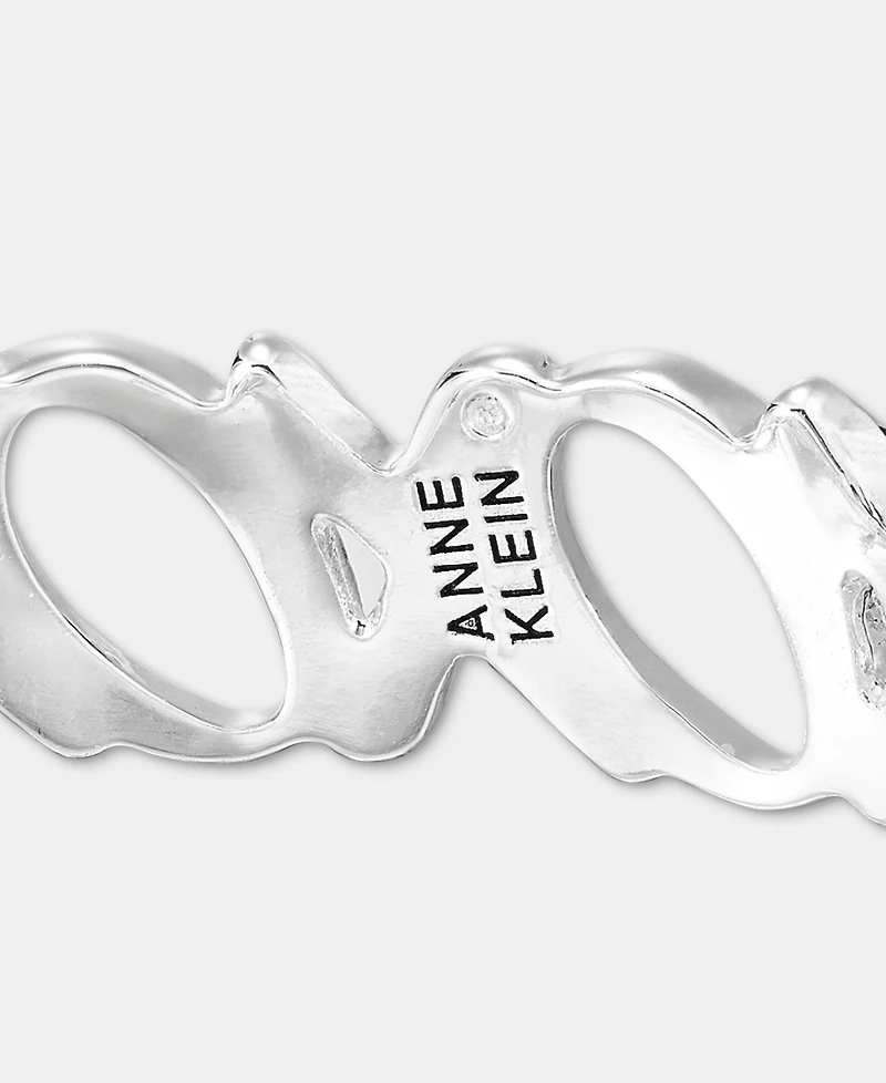 Anne Klein Pave Xoxo Bangle Bracelet