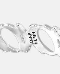Anne Klein Pave Xoxo Bangle Bracelet