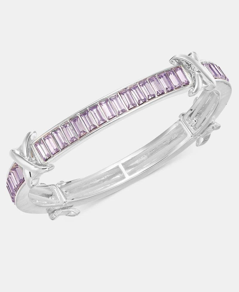 Anne Klein Baguette Stone Stretch Bracelet