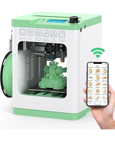 Zachvo Mini 3D Printer for Kids & Beginners, Auto-Leveling, WiFi & App Control, Heated Bed, Quiet Operation