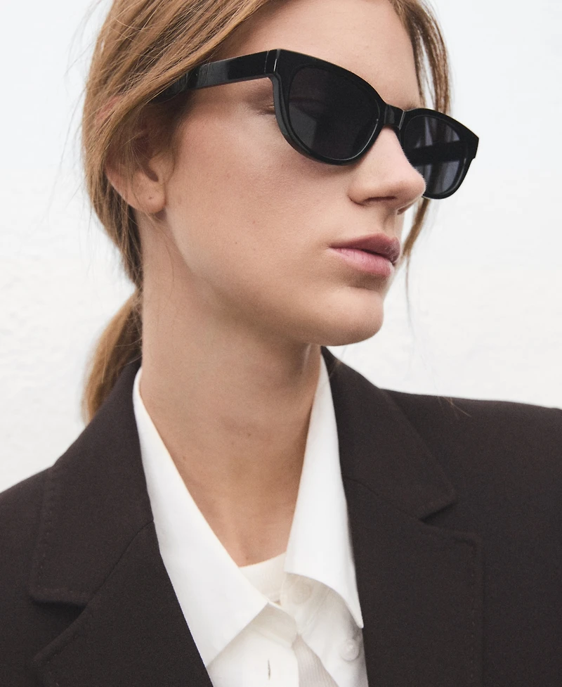 Mango Women's Straight-Fit Suit Blazer