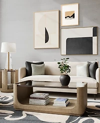 Furniture Dante 48" Wood Sleek Coffee Table