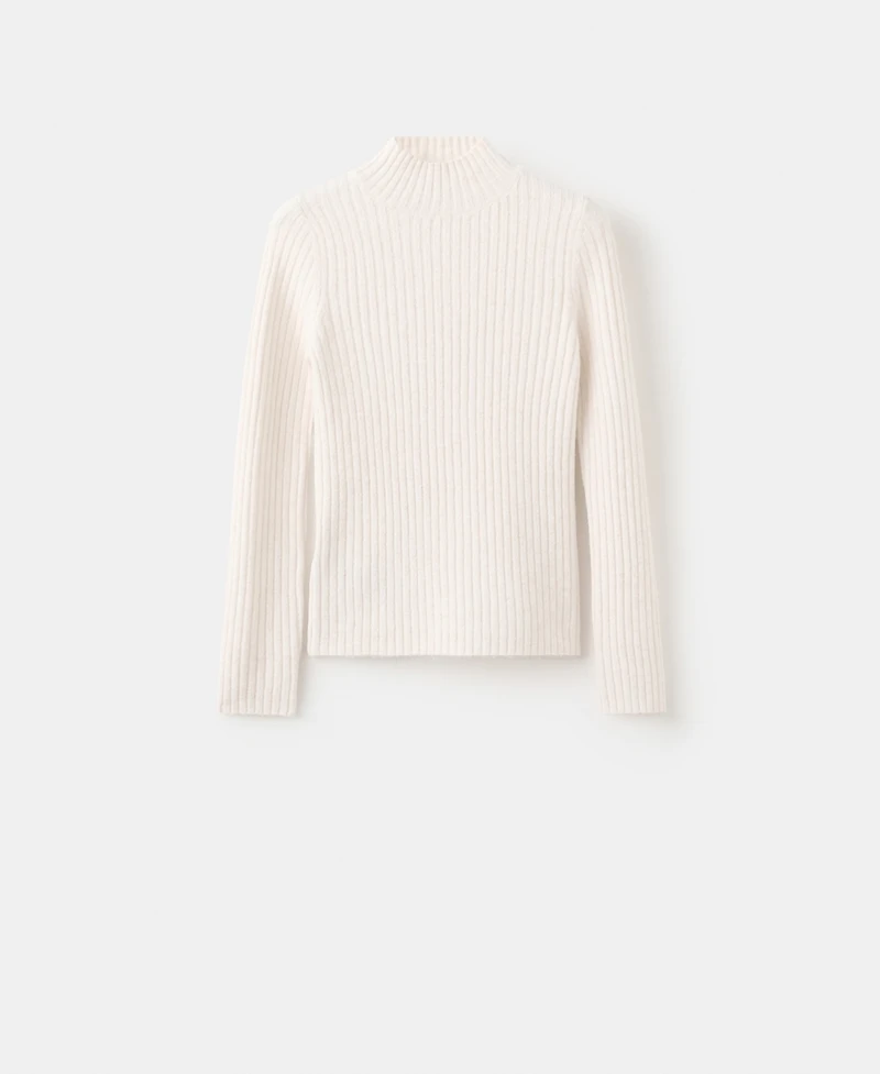 Mango Women's Perkins Neck Fitted Sweater