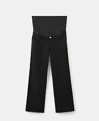 Mango Women's Wide-Leg Maternity Jeans