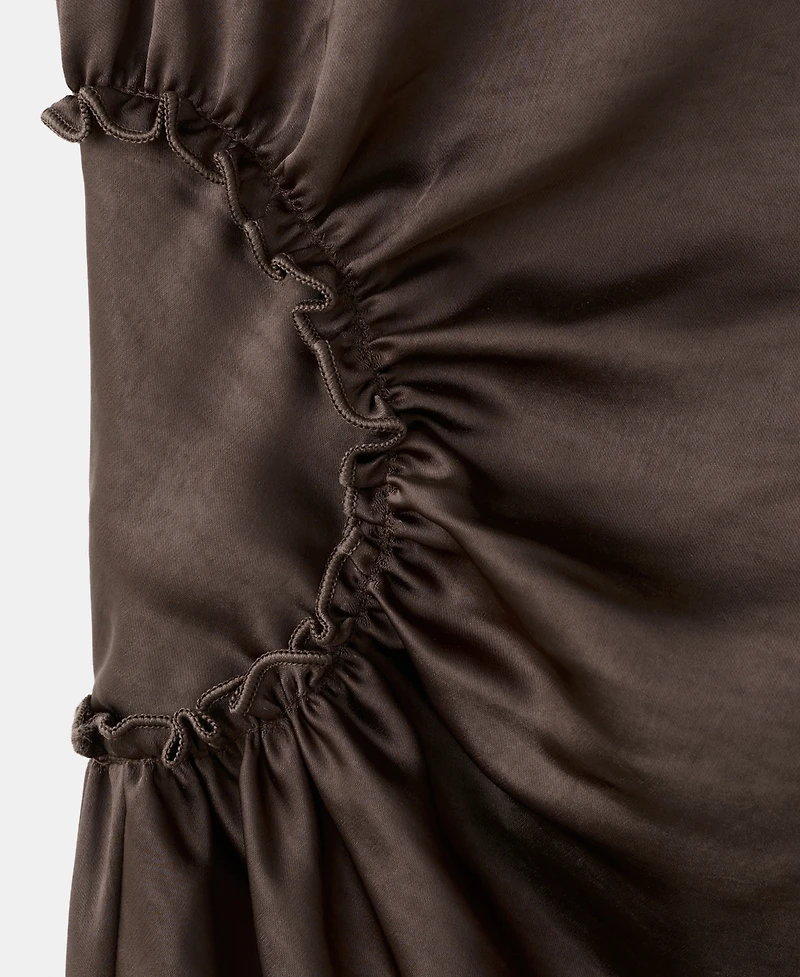 Mango Women's Gathered Detail A-Line Dress