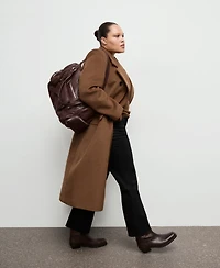 Mango Women's Double-Breasted Wool Coat