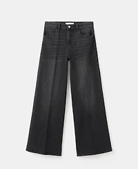 Mango Women's High-Waisted Wide-Leg Jeans
