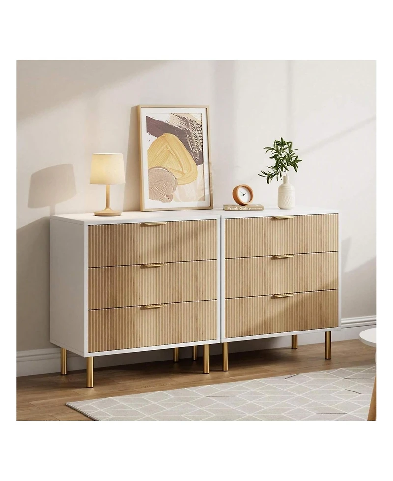 gaomon 3-Drawer Wood Dresser Chest