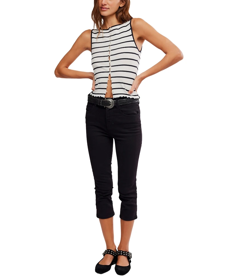 Free People Women's Tilly Striped Crew Neck Tank Top