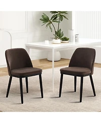 gaomon Modern Linen Upholstered Dining Chair Set