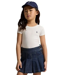 Polo Ralph Lauren Toddler and Little Girls Cotton Jersey Short Sleeve T-shirt