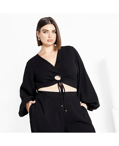 City Chic Women's Plus Fiesta Top