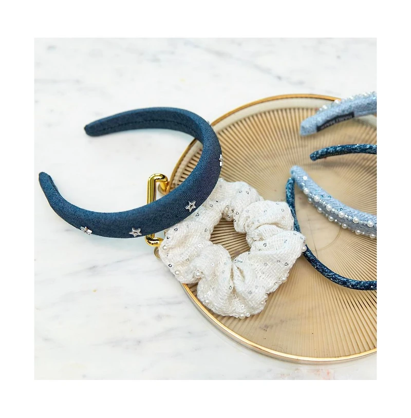 Draft - Headbands of Hope Women's Tweed Scrunchie Set of 3