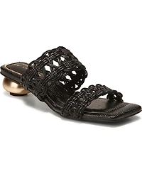 Circus Ny by Sam Edelman Women's Clover Woven Kitten-Heel Slide Sandals