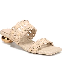 Circus Ny by Sam Edelman Women's Clover Woven Kitten-Heel Slide Sandals