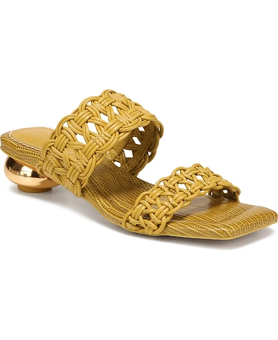 Circus Ny by Sam Edelman Women's Clover Woven Kitten-Heel Slide Sandals
