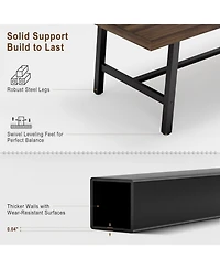 Gaomon Kitchen Table Brown 70.87 inch Large Rustic Wood Dining Table for Dining Room, Home Office, Living Room