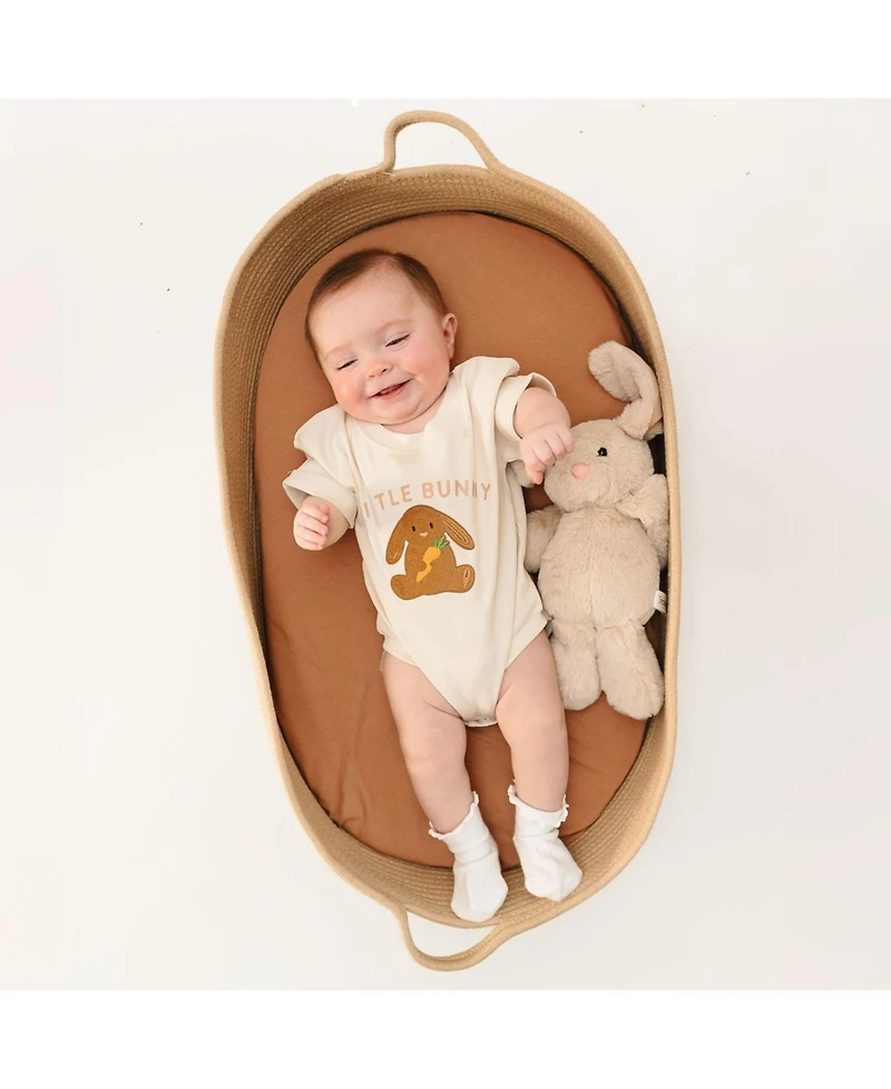 Draft - Sweet Wink Baby Boys Bunny Patch Easter Short Sleeve Romper