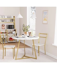 Gaomon Kitchen Table Round Dining Table Set for 2 Kitchen Table for Dining Room, Home Office