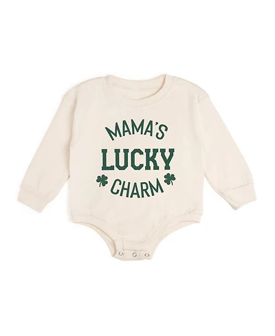 Draft - Sweet Wink Baby Boys Mama's Lucky Charm St. Patrick's Day Long Sleeve Romper
