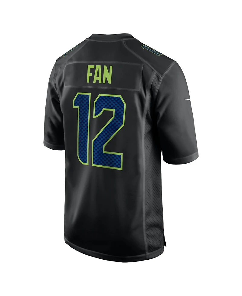 Nike Men's 12s Black Seattle Seahawks Super Bowl Lx Fashion Game Jersey