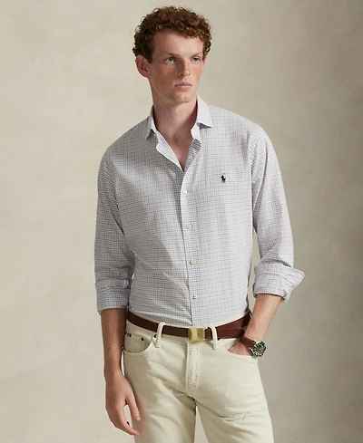 Polo Ralph Lauren Men's Classic-Fit Gingham Stretch Poplin Shirt