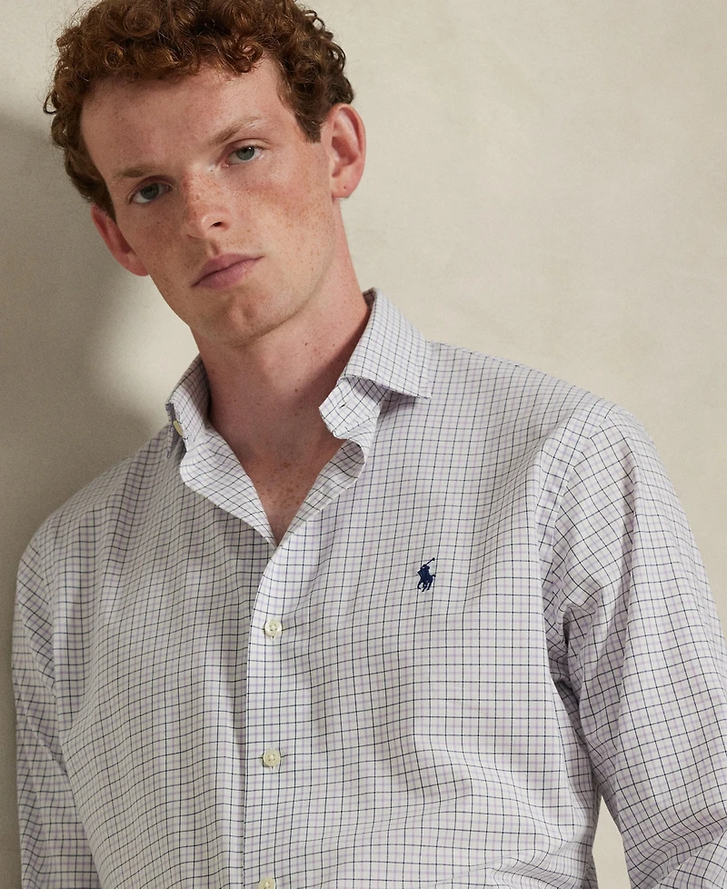 Polo Ralph Lauren Men's Classic-Fit Gingham Stretch Poplin Shirt