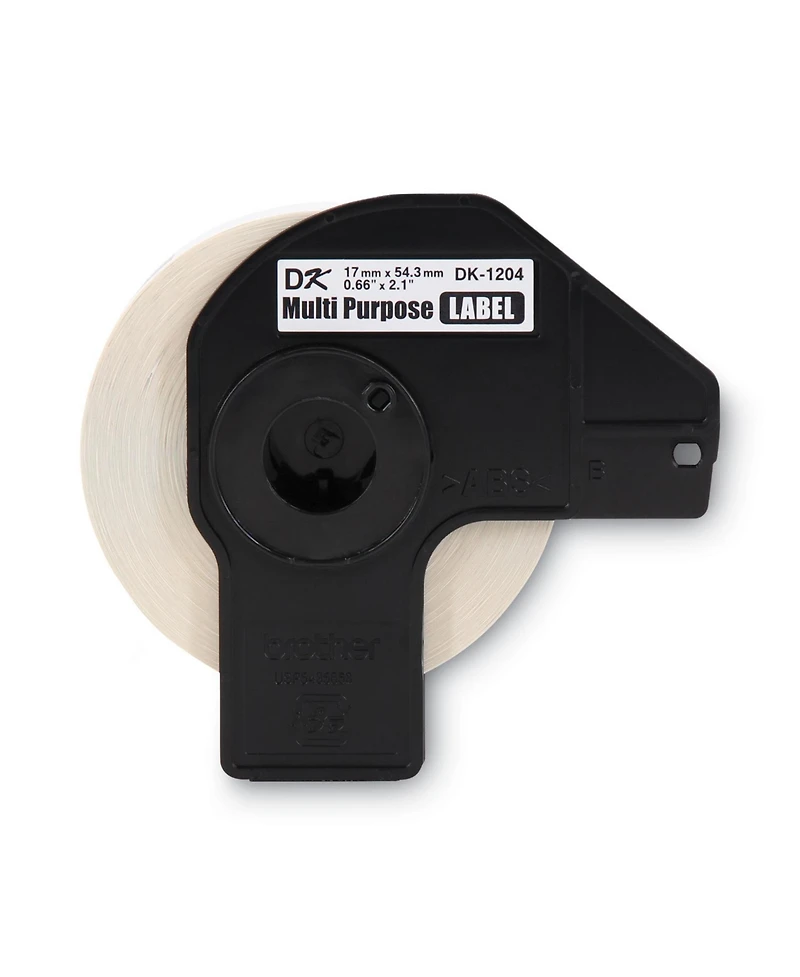 Brother DK1204 0.66 in. x 2.1 in. Die-Cut Multipurpose Labels - White (1-Roll