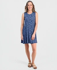 Style & Co Petite Printed Knit Sleeveless Flip Flop Dress, Macy's Exclusive